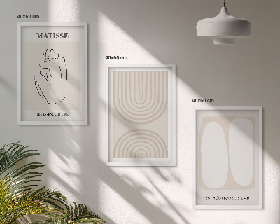 Composizione di quadri Linee minimaliste ed eleganti