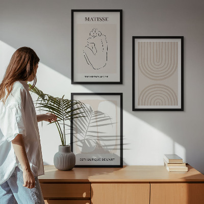 Composizione di quadri Linee minimaliste ed eleganti
