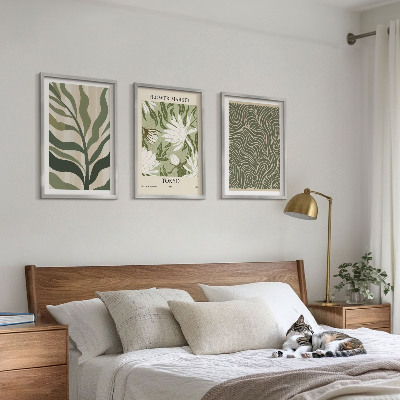 Composizione di quadri Motivi floreali, decorazioni boho