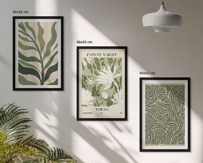 Composizione di quadri Motivi floreali, decorazioni boho