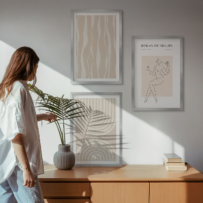 Composizione di quadri Decorazioni bohémien astratte