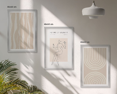 Composizione di quadri Decorazioni bohémien astratte