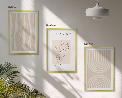 Composizione di quadri Decorazioni bohémien astratte