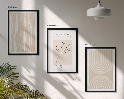 Composizione di quadri Decorazioni bohémien astratte