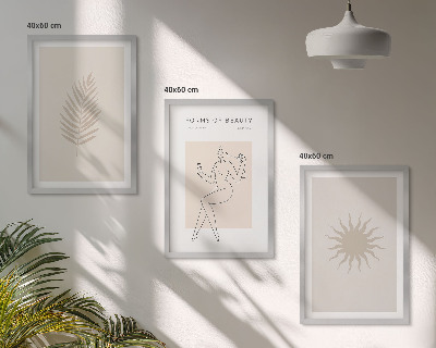 Set di quadri incorniciati Una collezione di forme minimaliste