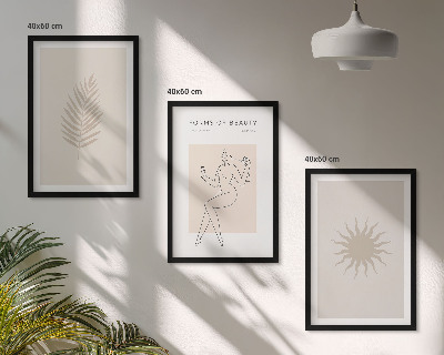 Set di quadri incorniciati Una collezione di forme minimaliste
