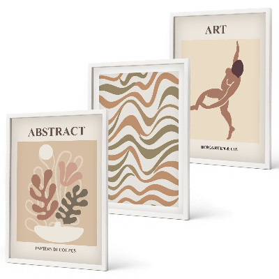 Set di quadri incorniciati Motivi astratti bohémien di Matisse