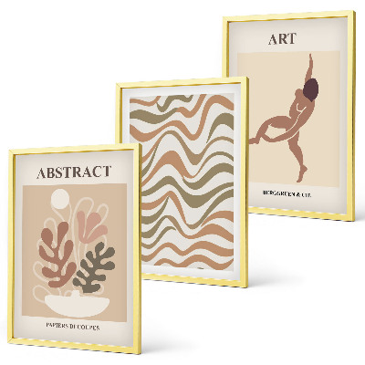 Set di quadri incorniciati Motivi astratti bohémien di Matisse