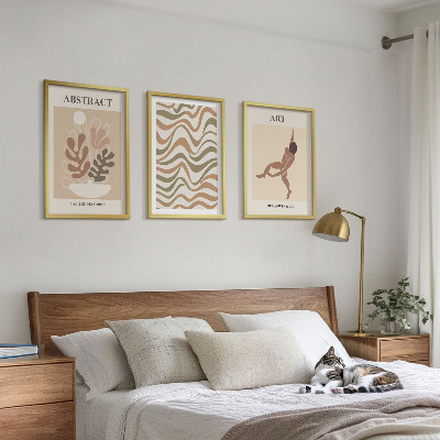 Set di quadri incorniciati Motivi astratti bohémien di Matisse