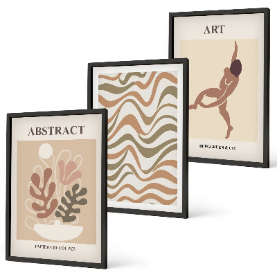 Set di quadri incorniciati Motivi astratti bohémien di Matisse