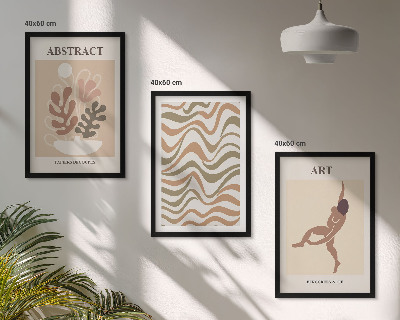 Set di quadri incorniciati Motivi astratti bohémien di Matisse