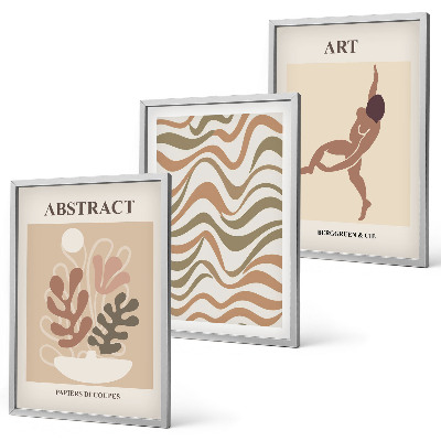 Set di quadri incorniciati Motivi astratti bohémien di Matisse