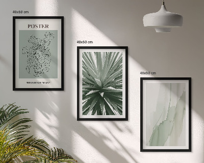 Set di quadri incorniciati Motivi vegetali in verde