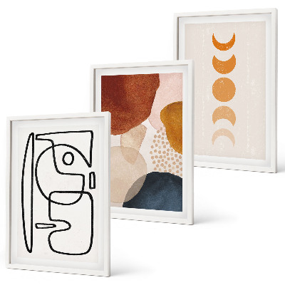 Set di quadri incorniciati Decorazioni astratte a colori