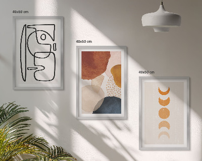 Set di quadri incorniciati Decorazioni astratte a colori