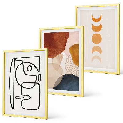 Set di quadri incorniciati Decorazioni astratte a colori