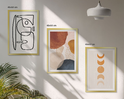 Set di quadri incorniciati Decorazioni astratte a colori