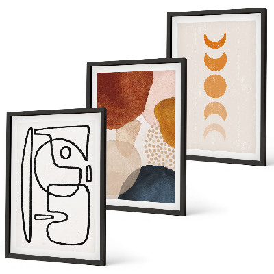 Set di quadri incorniciati Decorazioni astratte a colori