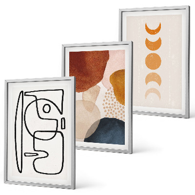 Set di quadri incorniciati Decorazioni astratte a colori