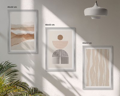 Set di quadri incorniciati Geometria astratta del paesaggio naturale