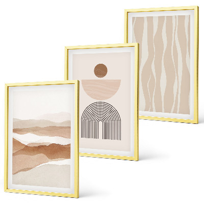 Set di quadri incorniciati Geometria astratta del paesaggio naturale