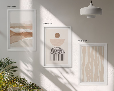Set di quadri incorniciati Geometria astratta del paesaggio naturale