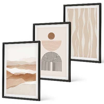 Set di quadri incorniciati Geometria astratta del paesaggio naturale