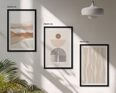 Set di quadri incorniciati Geometria astratta del paesaggio naturale