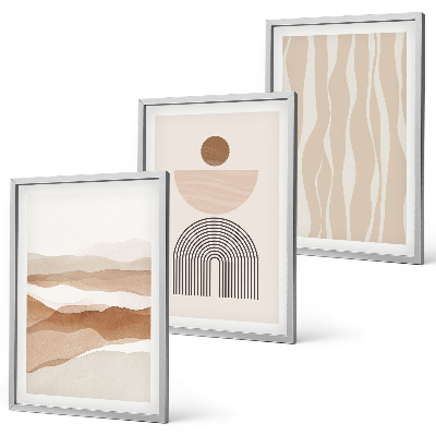 Set di quadri incorniciati Geometria astratta del paesaggio naturale
