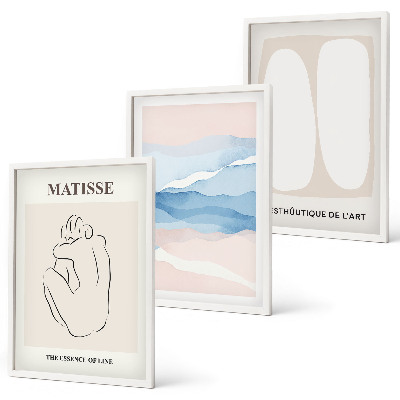 Set di 3 quadri Le forme astratte di Matisse