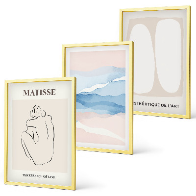 Set di 3 quadri Le forme astratte di Matisse