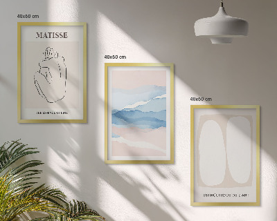 Set di 3 quadri Le forme astratte di Matisse