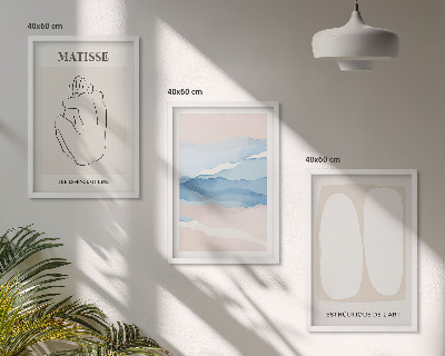 Set di 3 quadri Le forme astratte di Matisse