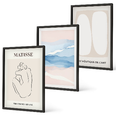 Set di 3 quadri Le forme astratte di Matisse