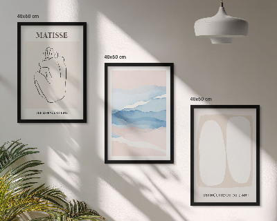 Set di 3 quadri Le forme astratte di Matisse