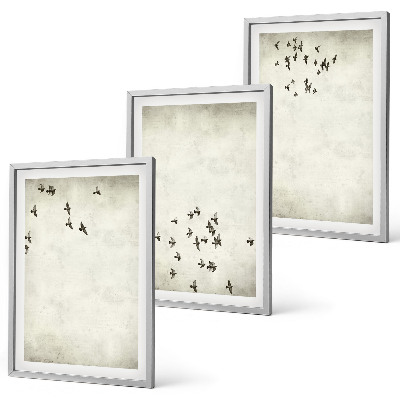 Composizione di quadri Dipinto minimalista di un uccello