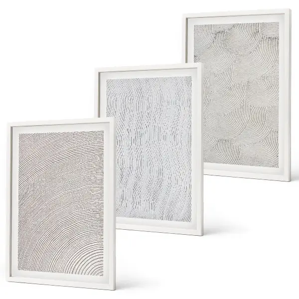 Composizione di quadri modelli di sabbia con strutture geometriche
