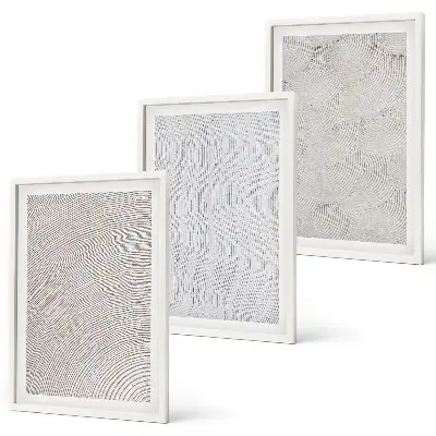 Composizione di quadri modelli di sabbia con strutture geometriche