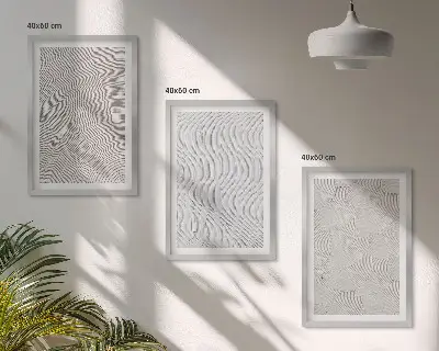 Composizione di quadri modelli di sabbia con strutture geometriche