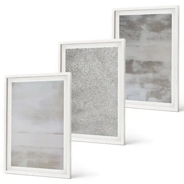 Set di quadri incorniciati con texture minimaliste moderne