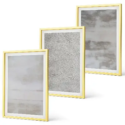 Set di quadri incorniciati con texture minimaliste moderne