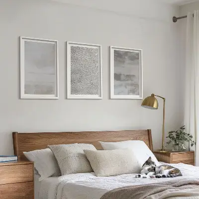 Set di quadri incorniciati con texture minimaliste moderne