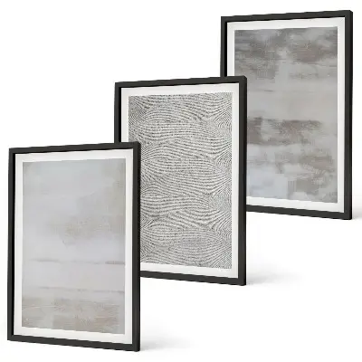 Set di quadri incorniciati con texture minimaliste moderne