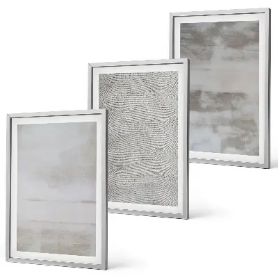 Set di quadri incorniciati con texture minimaliste moderne