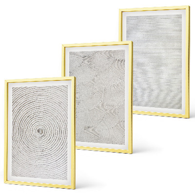 Set di 3 quadri Motivi geometrici in cartone
