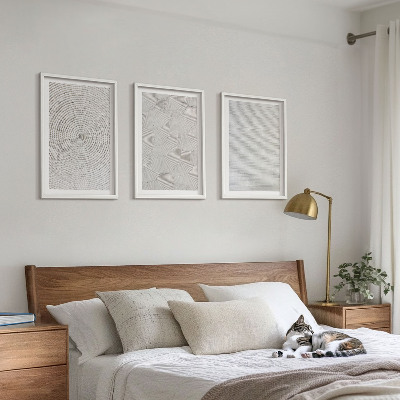 Set di 3 quadri Motivi geometrici in cartone