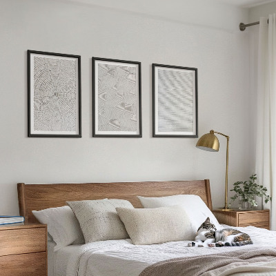 Set di 3 quadri Motivi geometrici in cartone