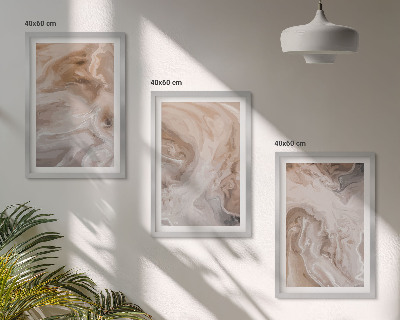 Composizione di quadri Texture astratte effetto marmo