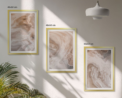 Composizione di quadri Texture astratte effetto marmo