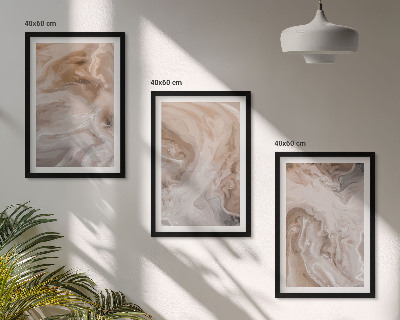 Composizione di quadri Texture astratte effetto marmo